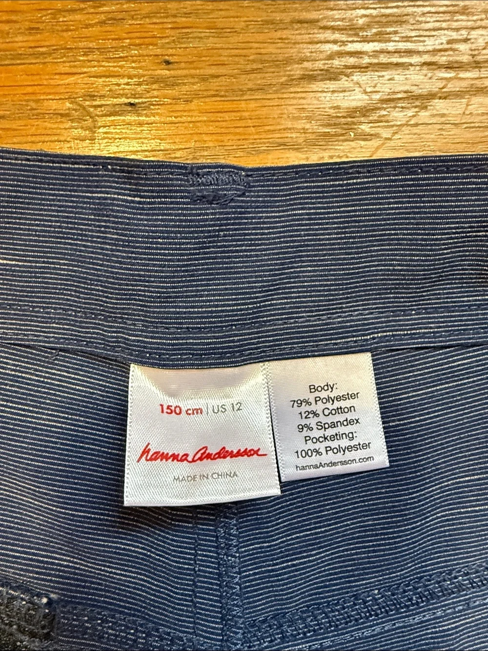 Hanna Andersson boys Dark Blue Flat Front Shorts